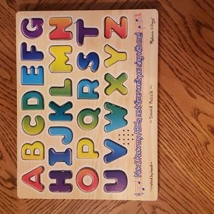 Melissa and Doug Alphabet Sound Puzzle Ages 3+ Preowned